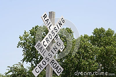 Railroad crossing signs