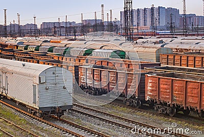 Railroad freight wagons