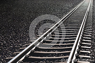 Low Angle View Of Railway Track Royalty Free