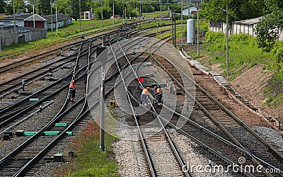 Railway workers