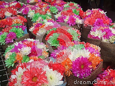 Rainbow flower arbour