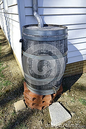 Rainwater Tank Rain Barrel Water Runoff Collector