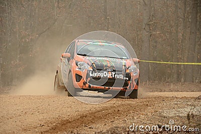 Rally America, J. Miller driving his Ford