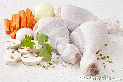 Raw Chicken Casserole Ingredients