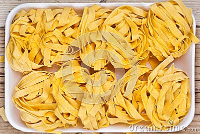 Raw egg pasta