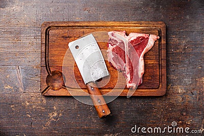 Raw fresh meat T-Bone Steak