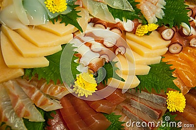 Raw Seafood Sashimi