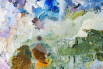 Real abstract color oil paint as background