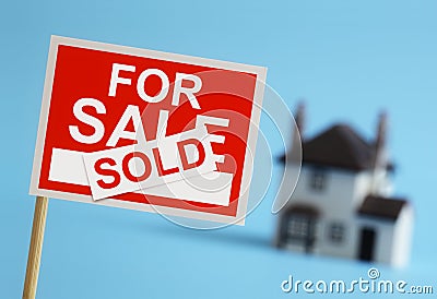 Real estate agent for sale sign