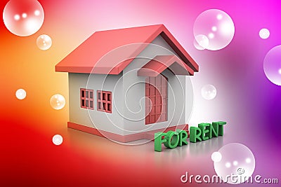 Real estate concept House for rent