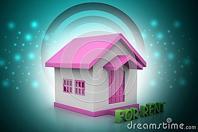 Real estate concept House for rent