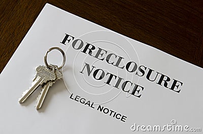 Real Estate Home Foreclosure Legal Notice And Keys