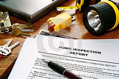 Real Estate Inspector Home Inspection Report File