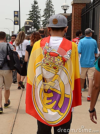 Real Madrid fan in Ann Arbor