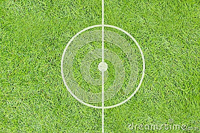 A realistic textured grass football / soccer field