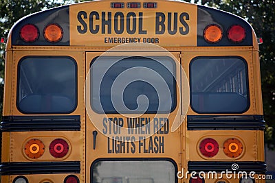 Rear of School Bus