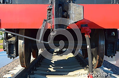 Rear view of a coal wagon