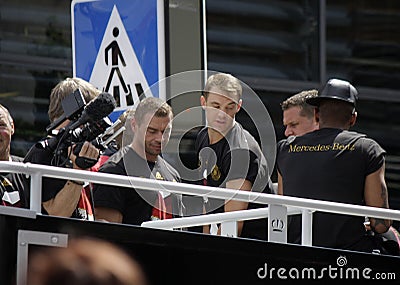 Reception for German football world champion team in Berlin