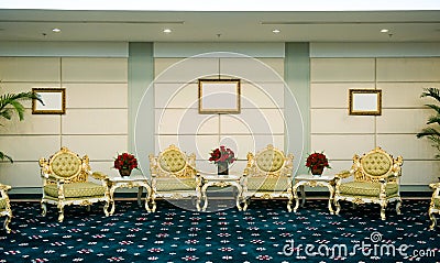 Reception room in a hotel
