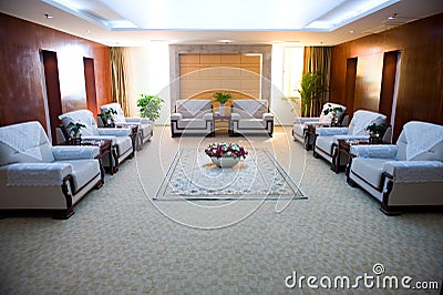 Reception room in a hotel