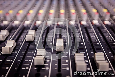 Recording Studio Mixing Console