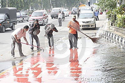 RECOVERY ROAD DUE SPLASH VOLCANIC ASH