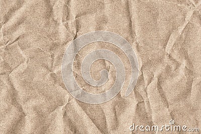 Recycle Brown Kraft Paper Crumpled Grunge Texture