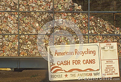 Recycling sign