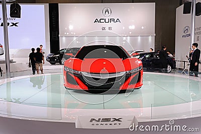 Acura  Price on Red Acura Nsx Concept   Road To Chinas West   15th Chengdu Motor Show