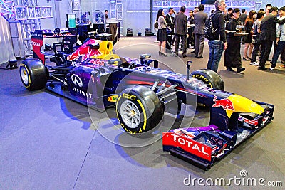 Red Bull F1 Q100 Race Car Display on May 23 2014 in Hong Kong.