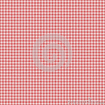 Red checked gingham plaid seamless background