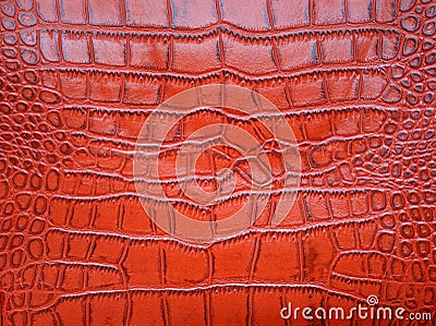 Red crocodile skin texture