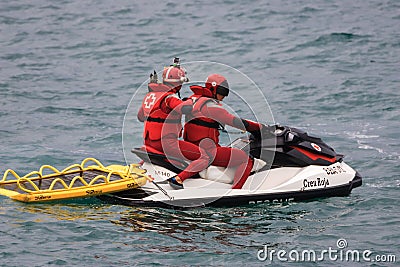 Red Cross, maritime rescue and watercraft.