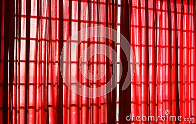 Red curtain