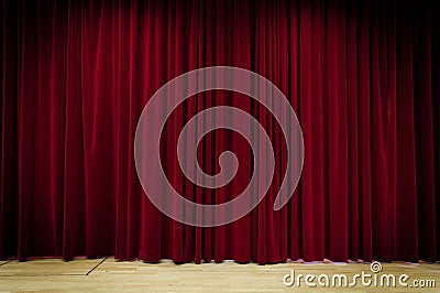 Red Curtain Background