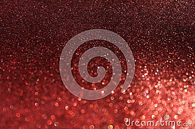 Red defocused lights background. abstract bokeh lights . red glitter background.