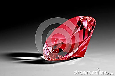 Red diamond close-up
