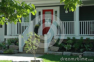 Red Door Home Entrance