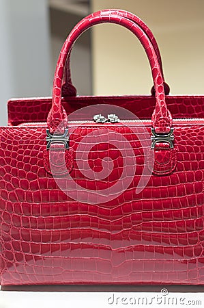 Red Fashion Leather Bag