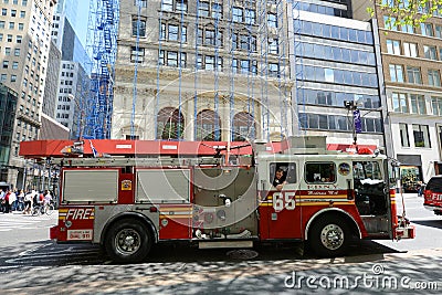 Red Fire Truck in New York City