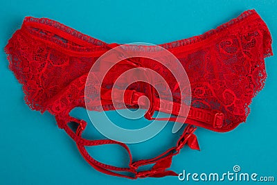 Red garter belt