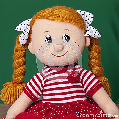 Red haired baby doll