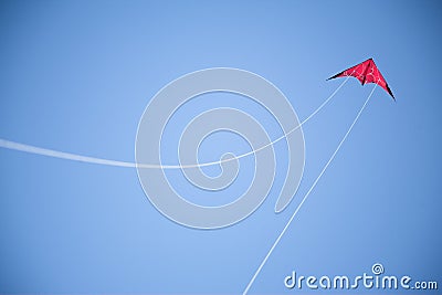 Red kite, blue sky
