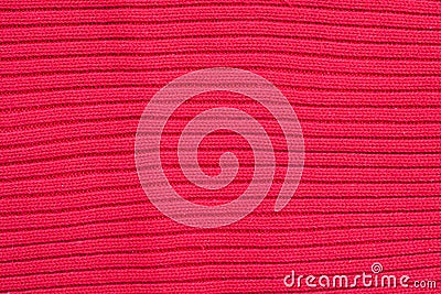 Red knitted wool texture