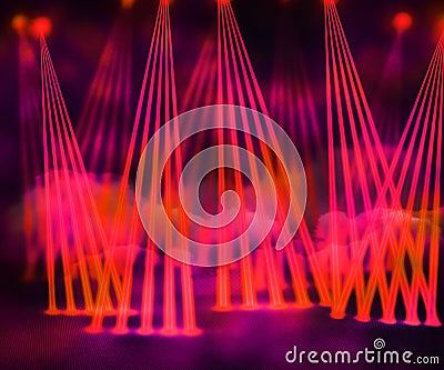 Red Laser Stage Background
