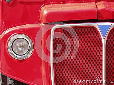 Red London Bus Grille