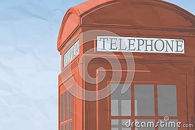 Red london telephone booth