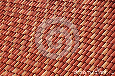 Red and Orange Tiles Background