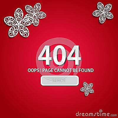 Red 404 Page Design