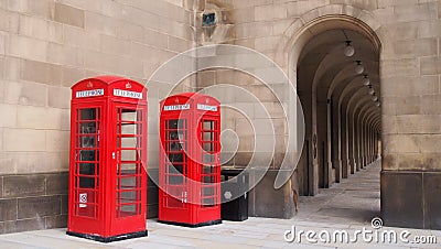 Red Phone Boxes, Manchester, England